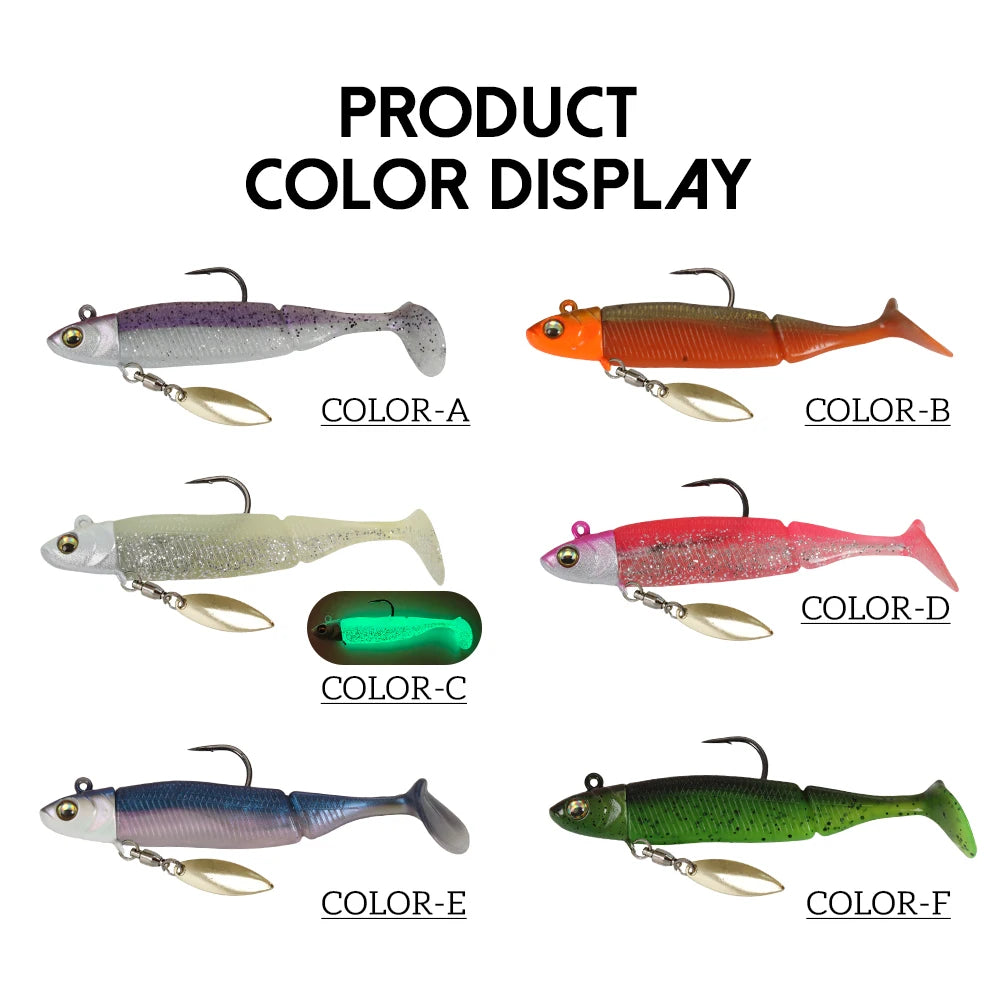 Artificial Soft Bait with Jig Head