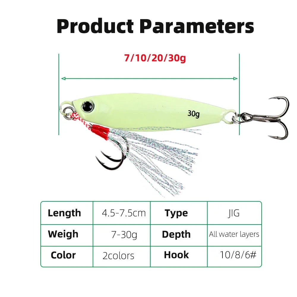 Luminous Fishing Jigging Hook