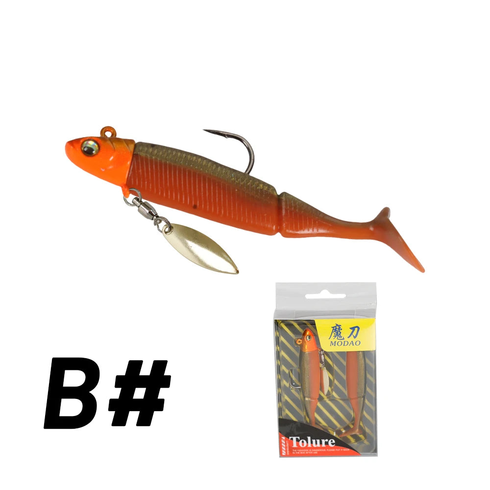 Artificial Soft Bait with Jig Head