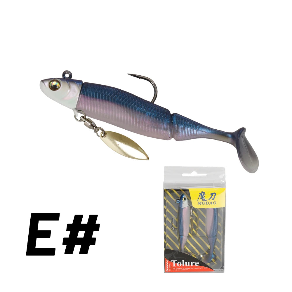 Artificial Soft Bait with Jig Head