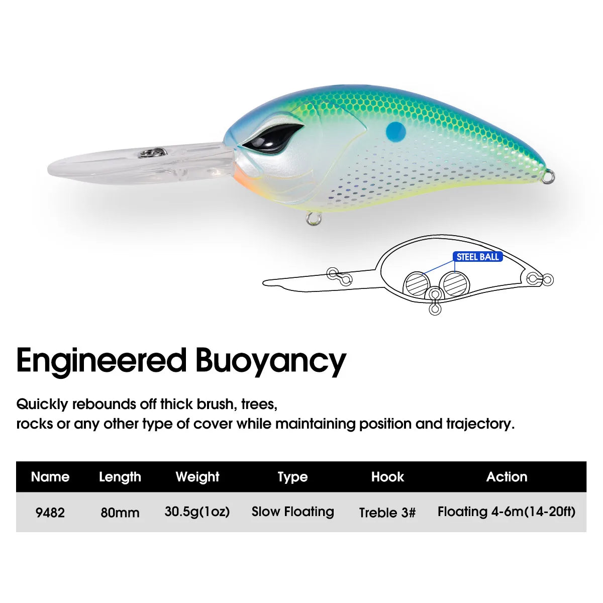 Deep Diving Crankbait Fishing Lure