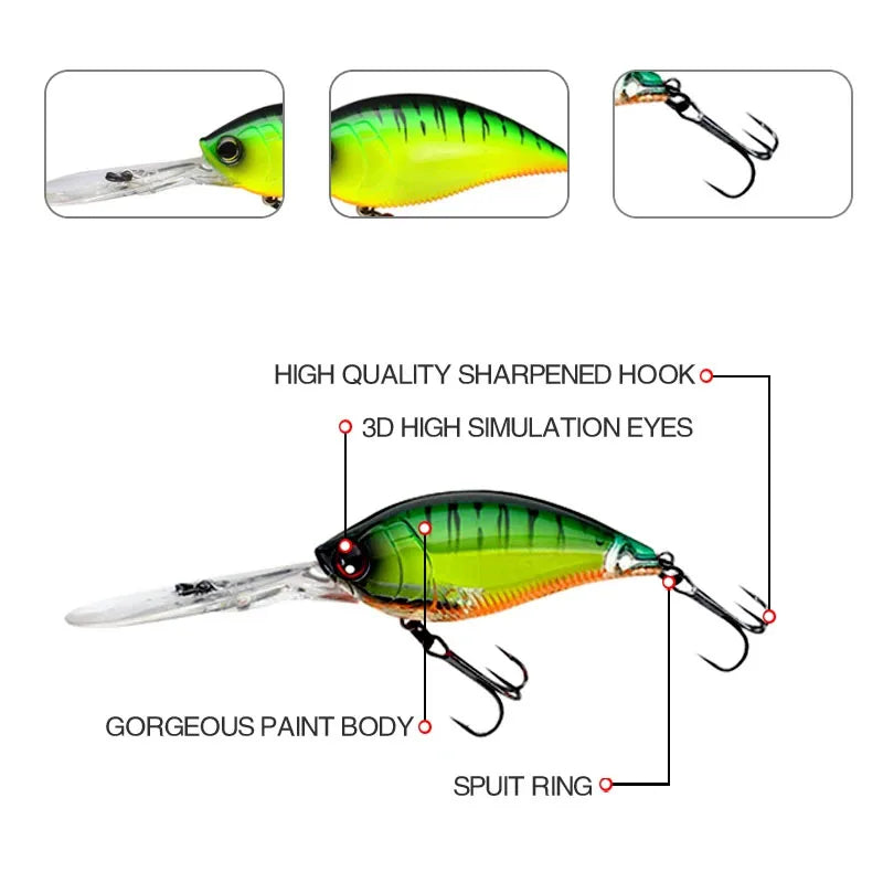 Floating Crankbait Fishing Lures