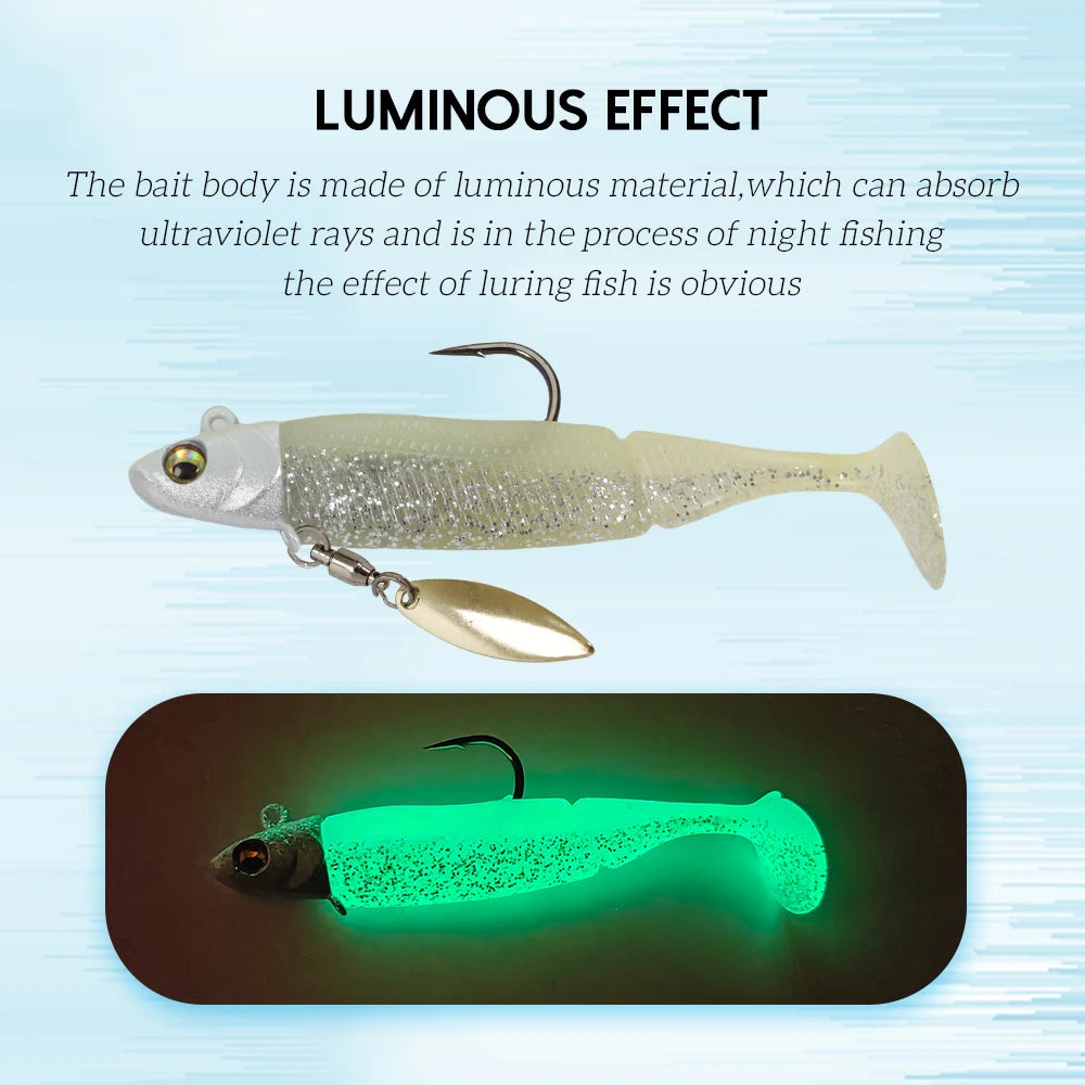 Artificial Soft Bait with Jig Head
