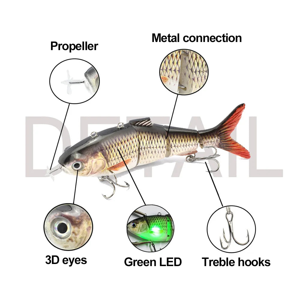 LED Lights Auto Swimming Lure