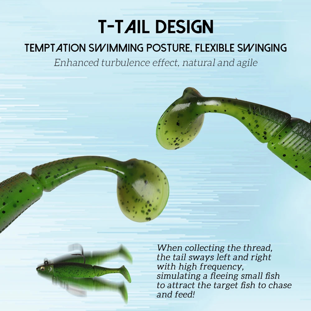 Artificial Soft Bait with Jig Head