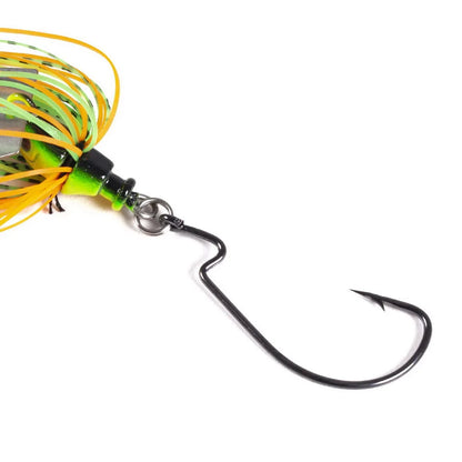 Blade Metal Bass Lure with Rubber Skirt