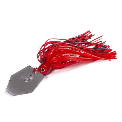 Blade Metal Bass Lure with Rubber Skirt