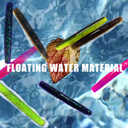 Floating Worms Bass Fishing Lure