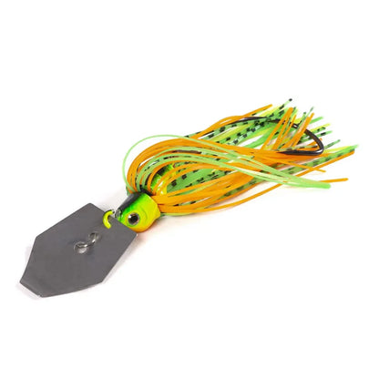 Blade Metal Bass Lure with Rubber Skirt