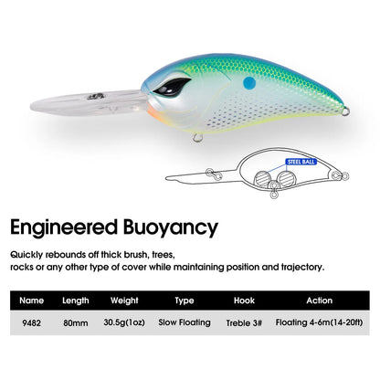 Deep Diving Crankbait Fishing Lure